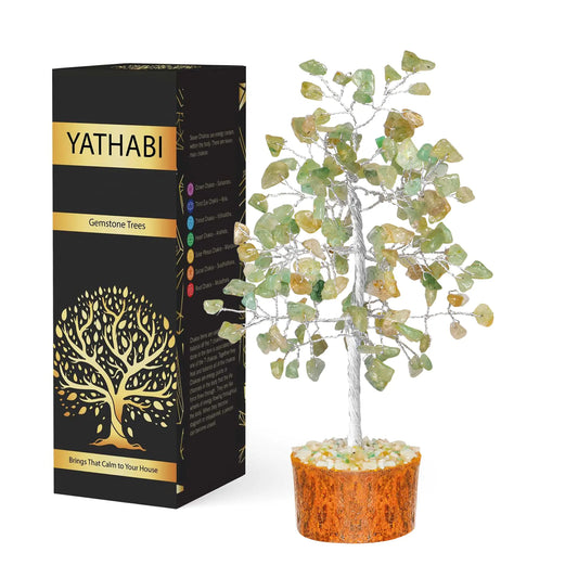 Jade Tree Decor - Crystal Tree - Spiritual Things - Green Jade Crystals - Feng Shui Crystals and Stones - Crystal Tree of Life - Gemstones Tree - Jade Stone Bonsai Tree - Good Luck Gifts